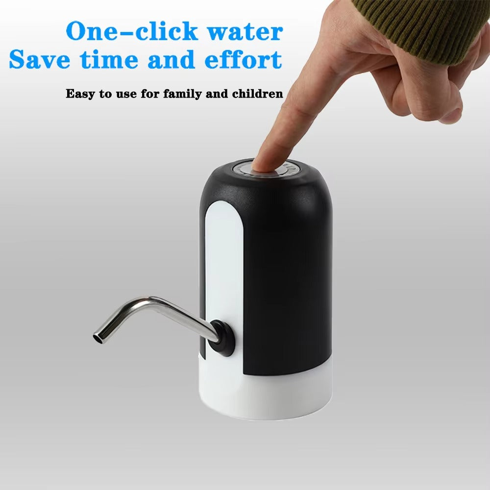 USB Rechargeable Automatic Water Bottle Pump – Electric Drinking Water Dispenser with One-Touch Switch for Gallon Bottles